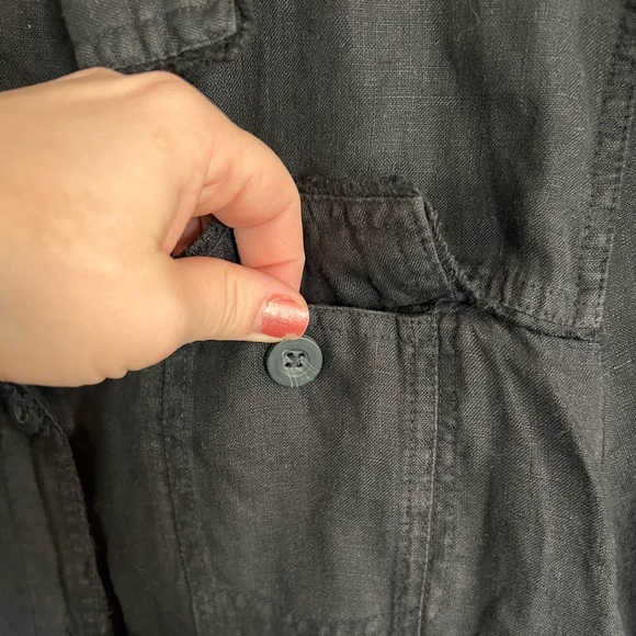 Lulu-B Women’s Linen Travel Jacket in Black size XL - Picture 7 of 9